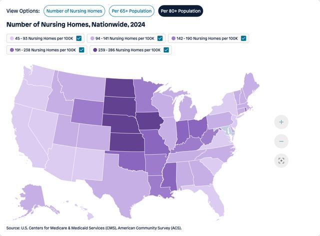 Visual for Indicator Per 80+ population for 2024