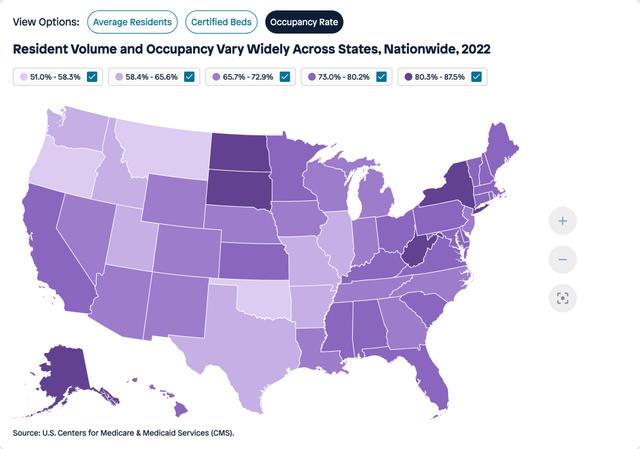 Visual for Indicator Occupancy Rate for 2022